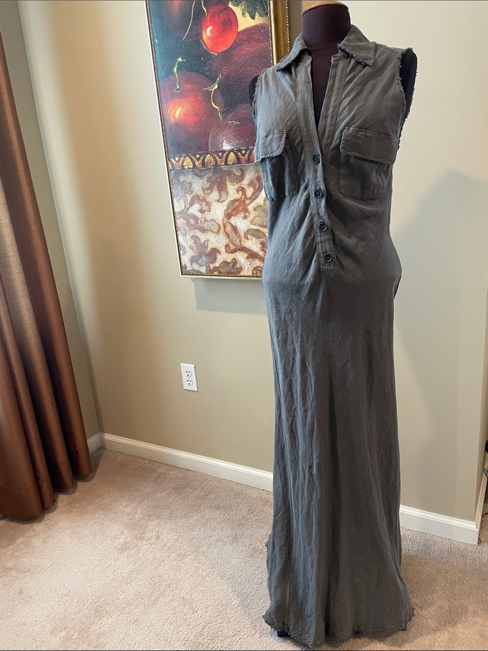 Zara Linen Maxi Dress